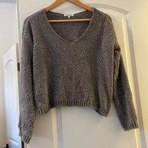 NWOT Rag Poets gray sweater